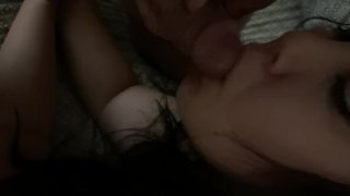 Asian slut loves sucking cock