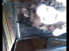 Lollipop lick suck sexy tease milf in Daddys workshop outside step mom hot