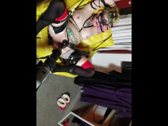 Masked Harley Quinn aka Lucy Von Trapp gets fucked