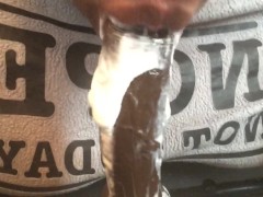sucking whip cream off my dildo pt 2