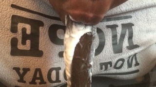 sucking whip cream off my dildo pt 2