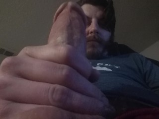 Stroking my Thick Cock