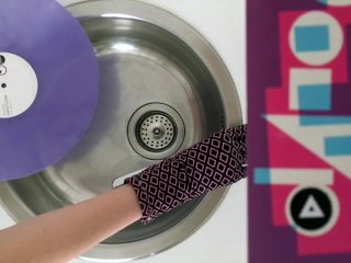 Hands fetish: I'll wash vinyl record while you busy playing with yourself