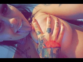Amber Jane Spit, nipple and pussy play