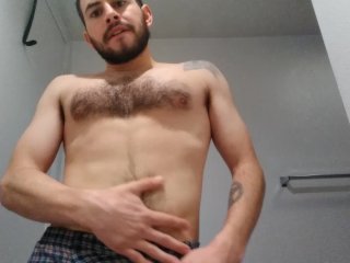 masturbation, big dick, hot, beard