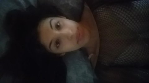 Me teasing with my dick sucking lips in a fish net top.