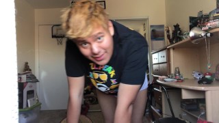 Chub Boy Cums On Socks, Pisses Undies (Request)