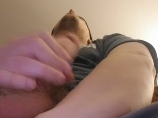 cum, solo play, jacking off, white dick