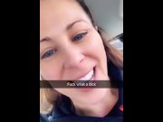 Preview 2 of Cherie DeVille gets Tricked by driver live on Snapchat