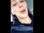Preview 6 of Cherie DeVille gets Tricked by driver live on Snapchat