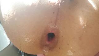 I Dilate My Little Asshole With A Large Gay French Dildo