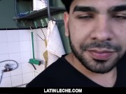 Preview 4 of LatinLeche - Scruffy Stud Joins a Gay-For-Pay Porno