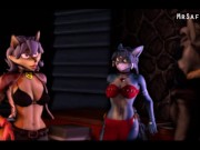 Preview 1 of Archived - Carmelita Fox and Krystal x Sly Cooper Double Impregnation