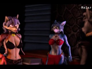 Archived - Carmelita Fox and Krystal x Sly Cooper Double Impregnation