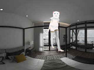 Anime Angel 3D 4k 360 VR Lap Dance in Bedroom