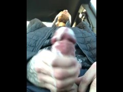 Jerkin off n cummin in car at dunkin - Screenshot 16 of 16 - Jerking Off In Car