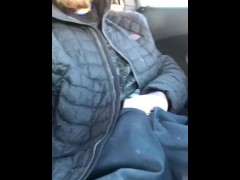 Jerkin off n cummin in car at dunkin - Screenshot 2 of 16 - Cummin In Car