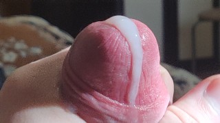Extremely Close-Up Boy Jerk Off His Cock
