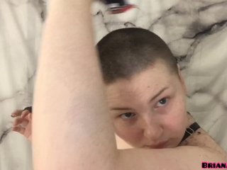 All Natural Babe Films Head Shave ForFirst Time