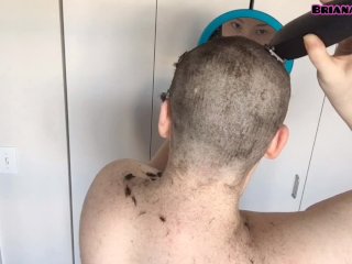 bald head shave, pornstar, solo female, bald head shaving