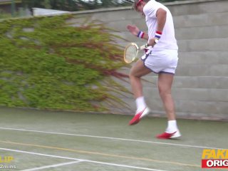 FAKEhub Originals Tennis Rivals fuck Ball Girl in Crazy Sex Comedy screenshot number 0