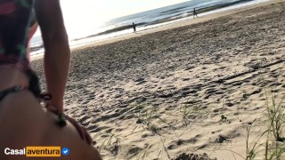 On The Beach Real Amateur Public Sex Is Dangerous 2 People Walking Near