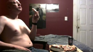 piggy eating a whole pizza 2/16/19