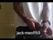 Preview 1 of Caught jacking off n my homeboy bathroom pt2 ..he saw