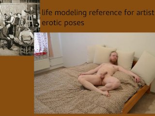 reference model, 60fps, solo male, art instruction