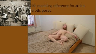 Referencia de modelaje de vida posa para artistas homoeróticos