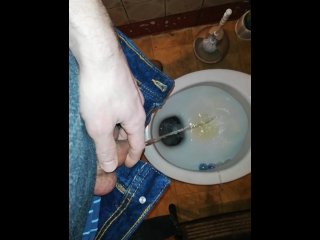 Pissing at home spay can
