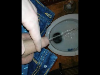 Pissing at home spay can