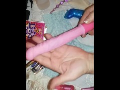 Toys iv cum across and  on hehe