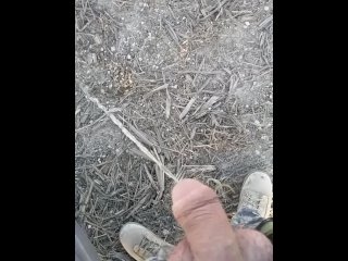 Pissing on the side of the road