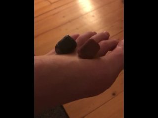 Squeezing Gemstones between my Toes