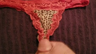 Cumming on my step mom's dirty panties