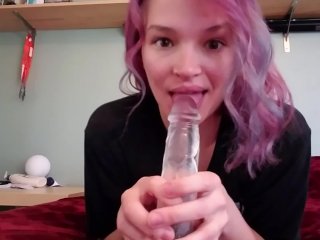 Clear Dildo Orgasm Teaser