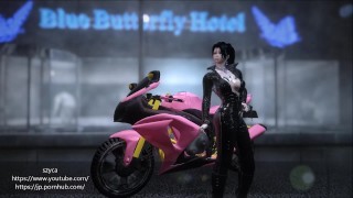 A Woman In A Motorcycle Catsuit Arrived At A Monster Hotel In Skyrim