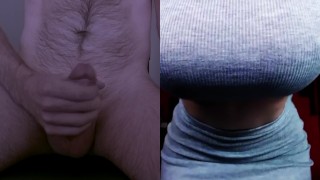 A Badass With Big Boobs And A Round Ass Challenges Me To A One-Minute Cumshot