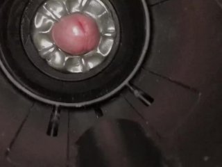 First time_using Fleshlight Launch with the Quickshot 5cumshots in a row