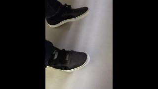 Puma masculino e meias Black shoeplay no trabalho