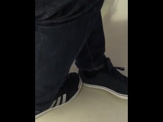 feet, old young, solo male, candid shoeplay