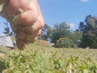 Grass Soles - Feet asmr