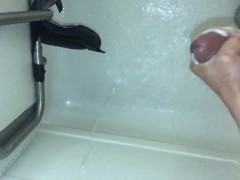 Cumming in the shower
