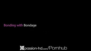 PASSION-HD BONDAGE with a little bit of LEAKING lip cum