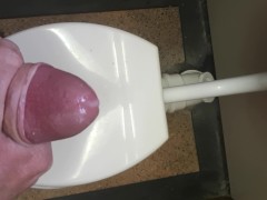 Public toilet jerkoff and cum shot Cape Town, South Africa.