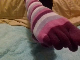 solo girl, amateur, pov, toe socks
