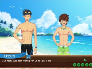 露营搞基-Natsumi和Keitaro在沙滩上激情