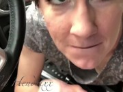 Preview 5 of Cute MILF gets facial in her car! (Couldn’t wait to go inside)