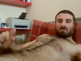 Playing with my lovely dick - Huge Cumshoot!